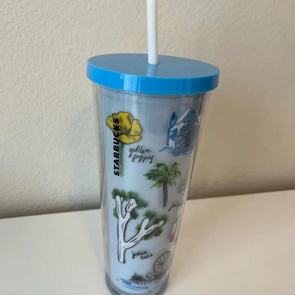Starbucks California The Golden State 24oz Venti Acrylic Cold Cup Tumbler